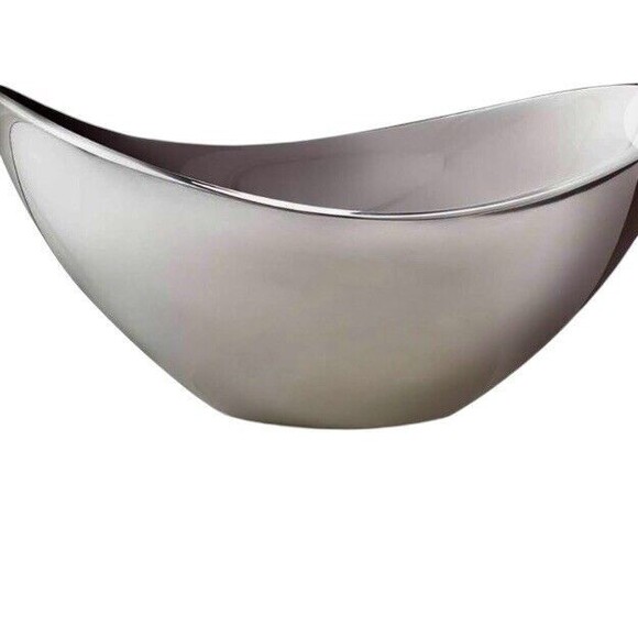 Nambe Butterfly Collection Serving Bowl, Oven Safe, Silver  1- 9 Inch - Picture 2 of 6